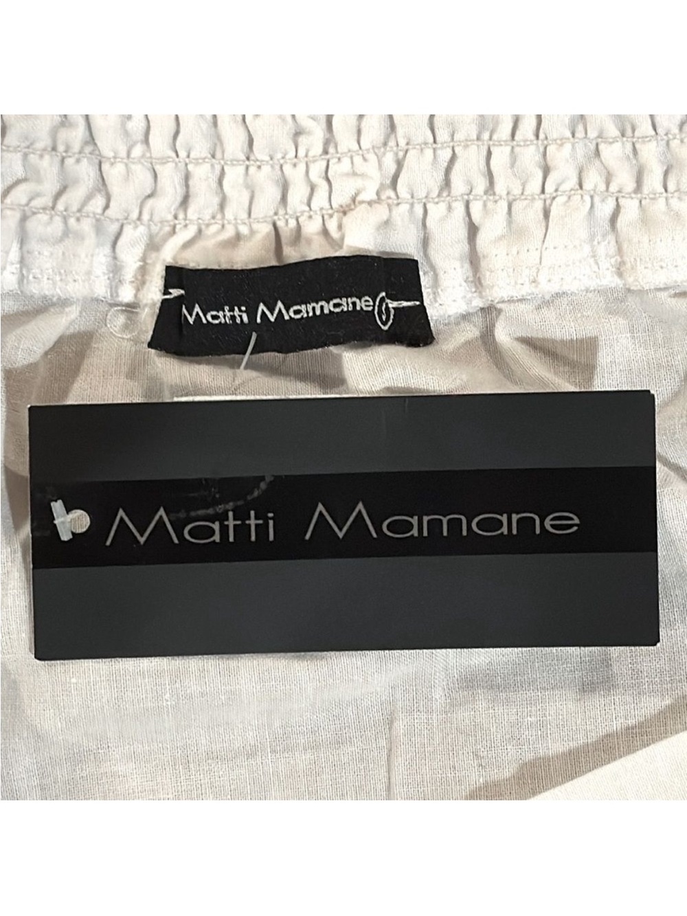 NWT Matti Mamane White Tunic Top Square Neck Size Small - Picture 12 of 12